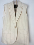 Gilet gessato lurex