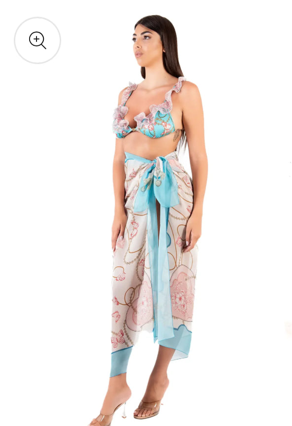 Pareo in seta butterfly