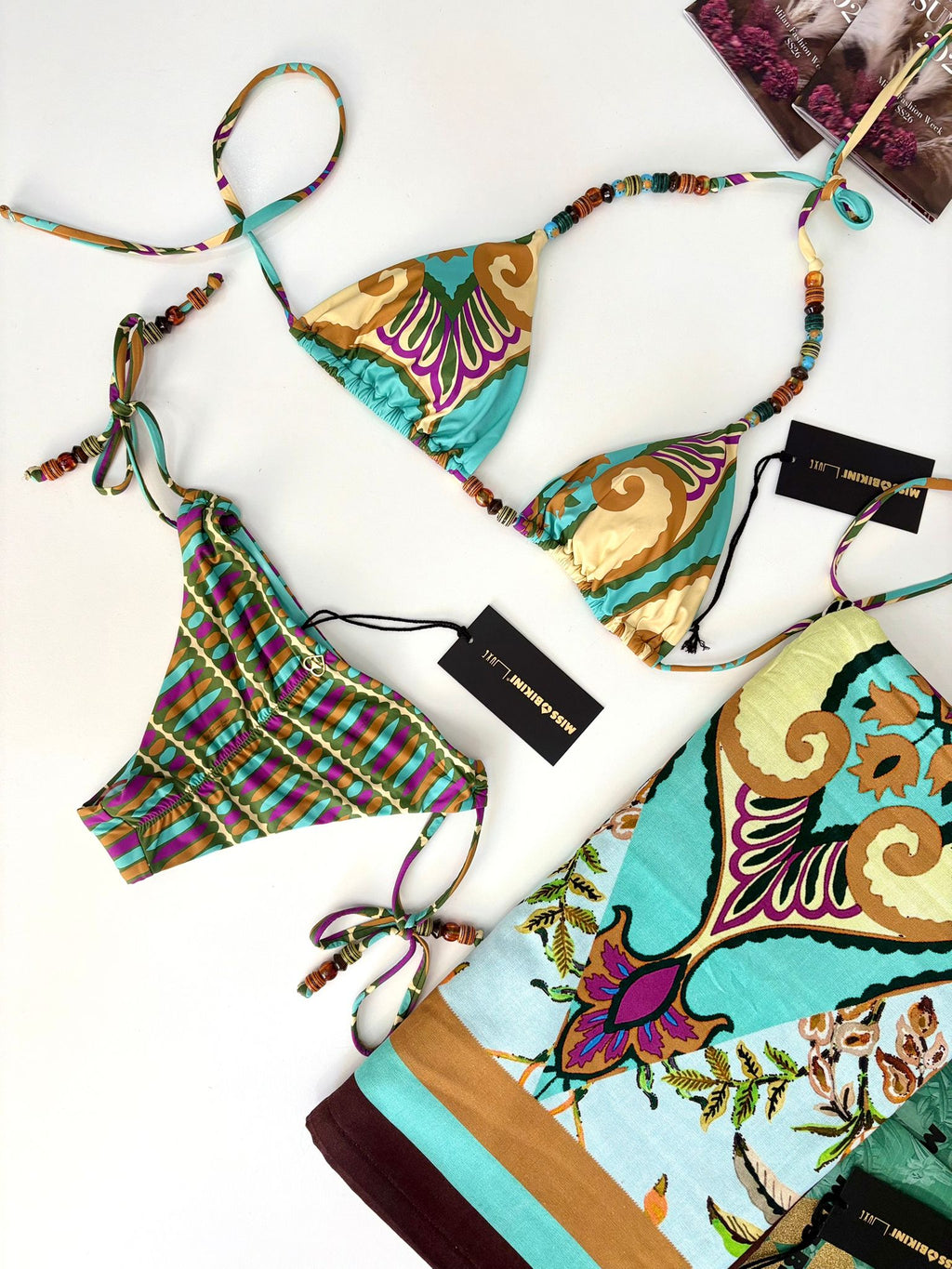Bikini triangolo palline etniche