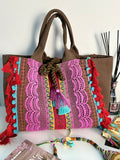 Borsa mare passamaneria e nappe