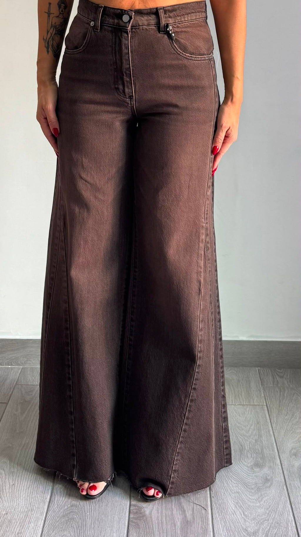 Jiulia Pantalone Denim Moro Haveone