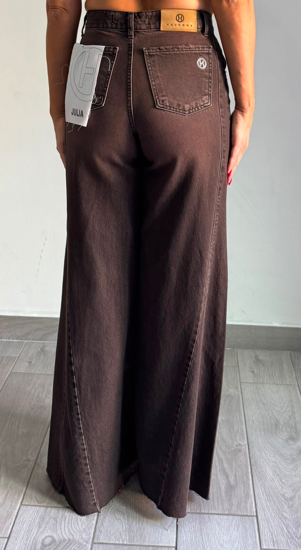 Jiulia Pantalone Denim Moro Haveone
