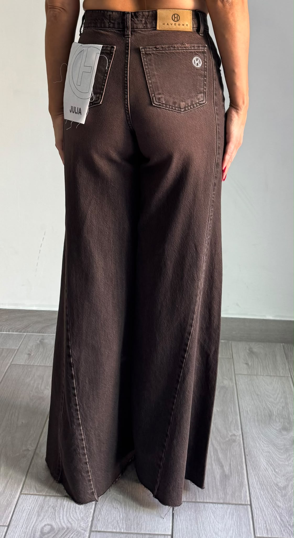 Jiulia Pantalone Denim Moro Haveone
