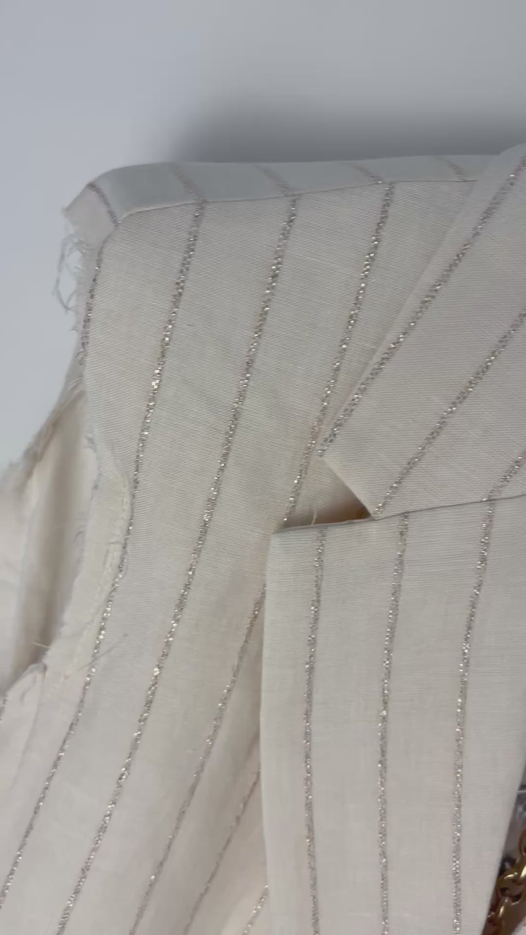 Gilet gessato lurex